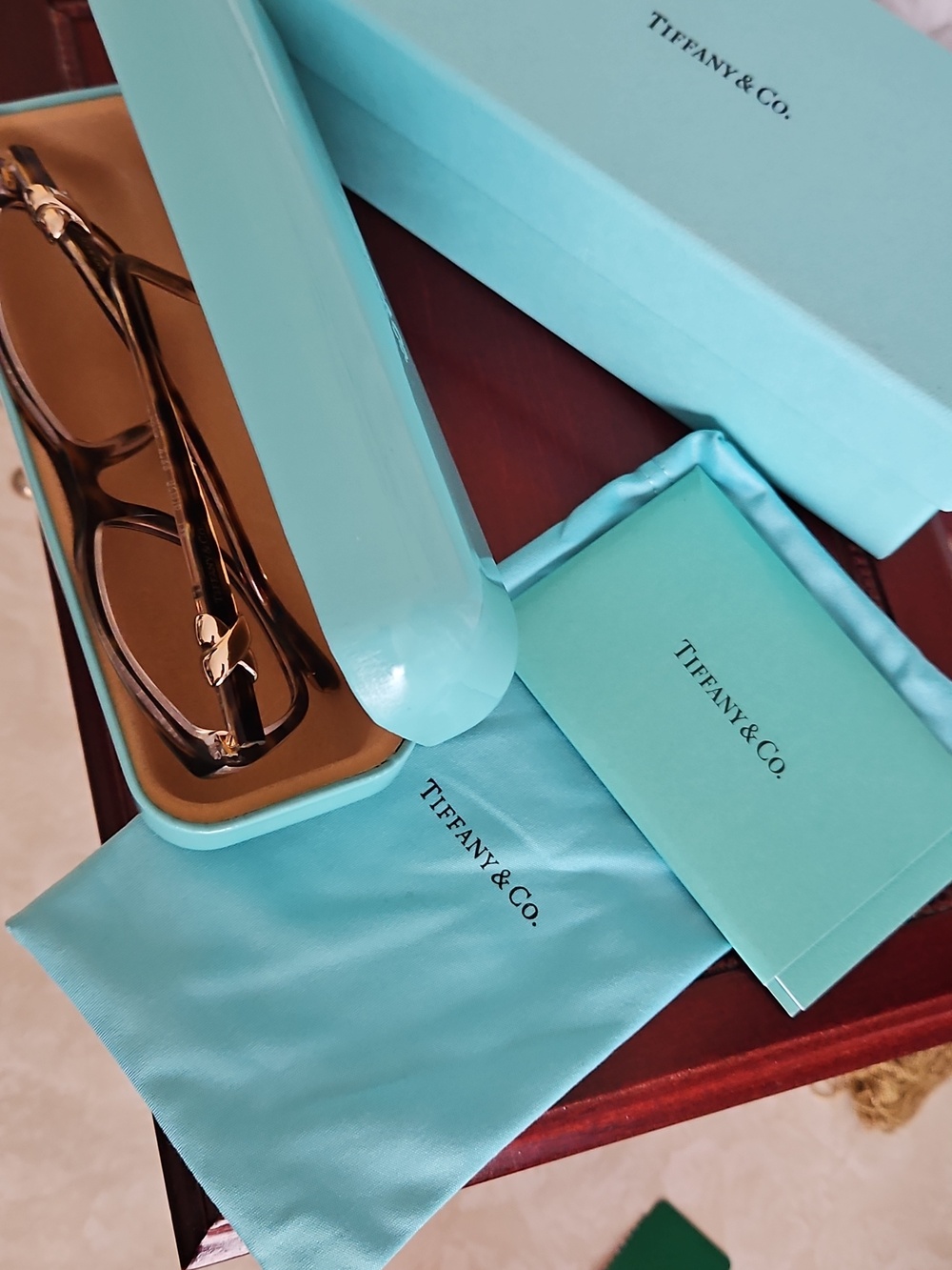 Tiffany & Co. Infinity Eyeglasses, Hard Box, Pouch And Card - Picture 12 of 13